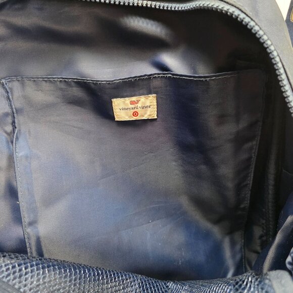 Vineyard Vines Target Whale Diaper Bag Backpack Navy Changing Pad - Picture 6 of 11